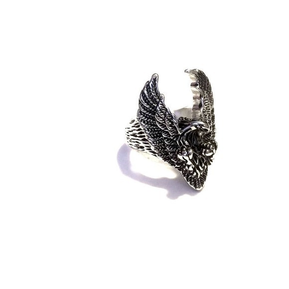 New stainless steel eagle ring size 13 - Picture 4 of 4